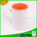 plain ceramic mug, color glazed stoneware mug, ceremic mug color inside